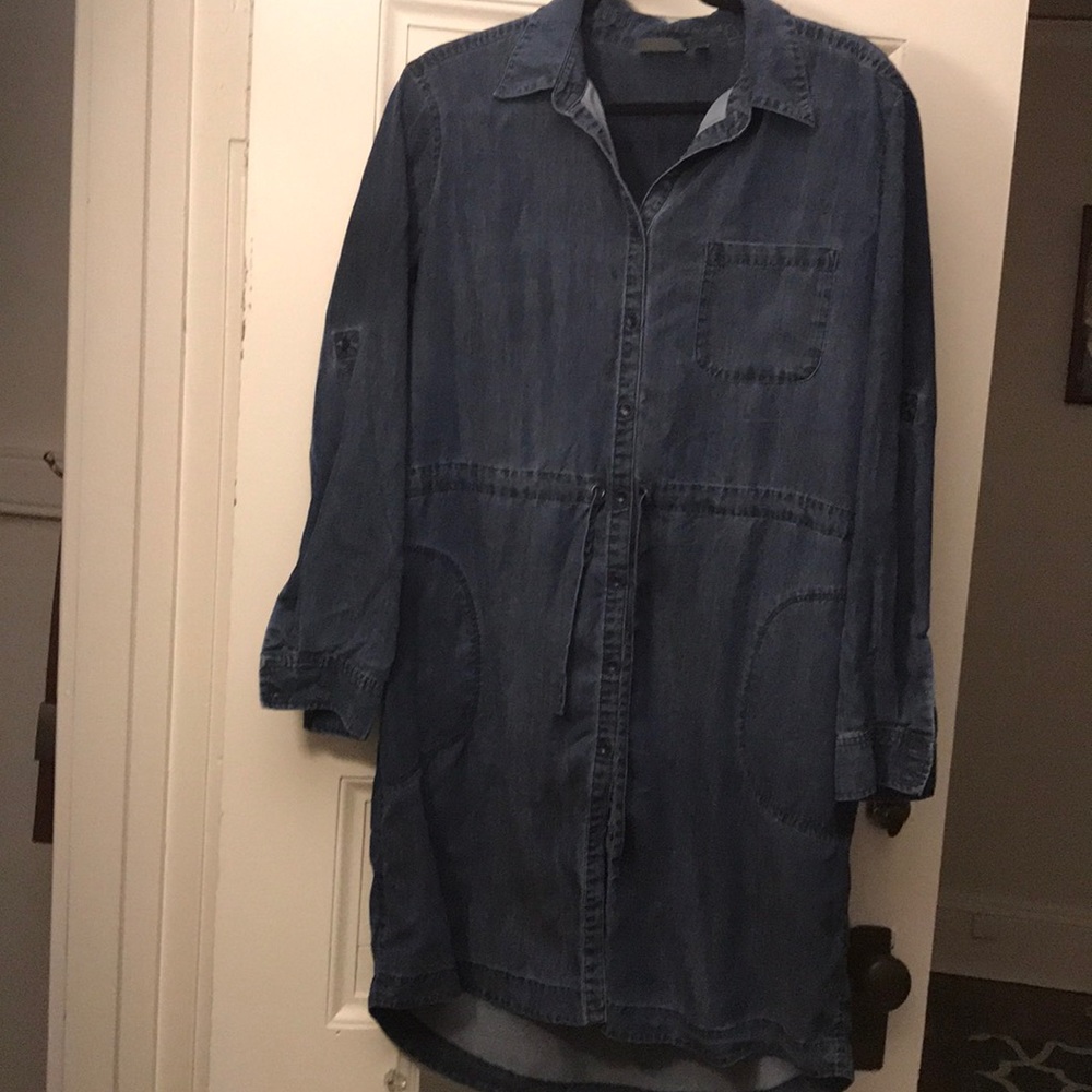 Athleta denim shirtdress L